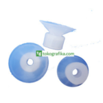Haped Rubber Sucker Transparent. Ukuran 15 x 24,5 x 6 mm