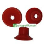 Shaped Rubber Sucker Merah. Ukuran 15, x 25 x 6 mm