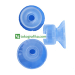 Shaped Rubber Sucker Transparant. Ukuran 14,5 x 20 x 6 mm